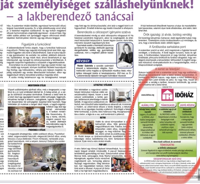 SajtómegjelenésHAZAI VENDÉGVÁRÓ / 2023 JÚNIUS