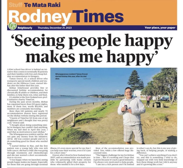 SajtómegjelenésRODNEY TIMES / 2023 DECEMBER