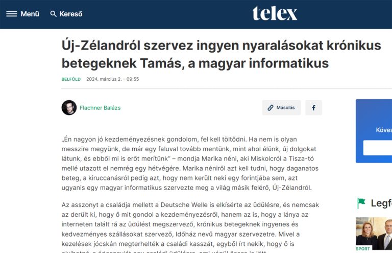 SajtómegjelenésTELEX.HU / 2024 MÁRCIUS